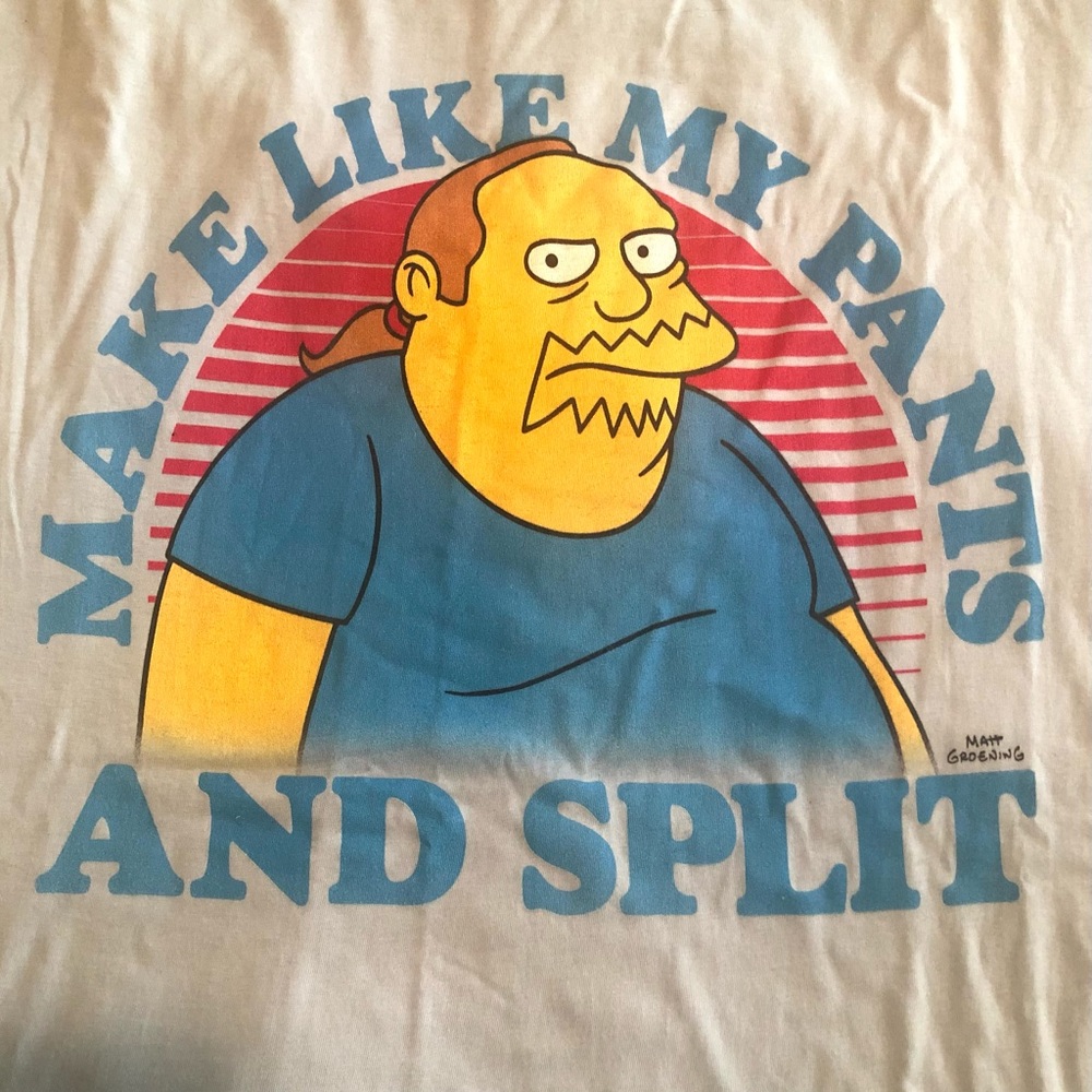 Brand New Simpsons Brand comic book guy tee.